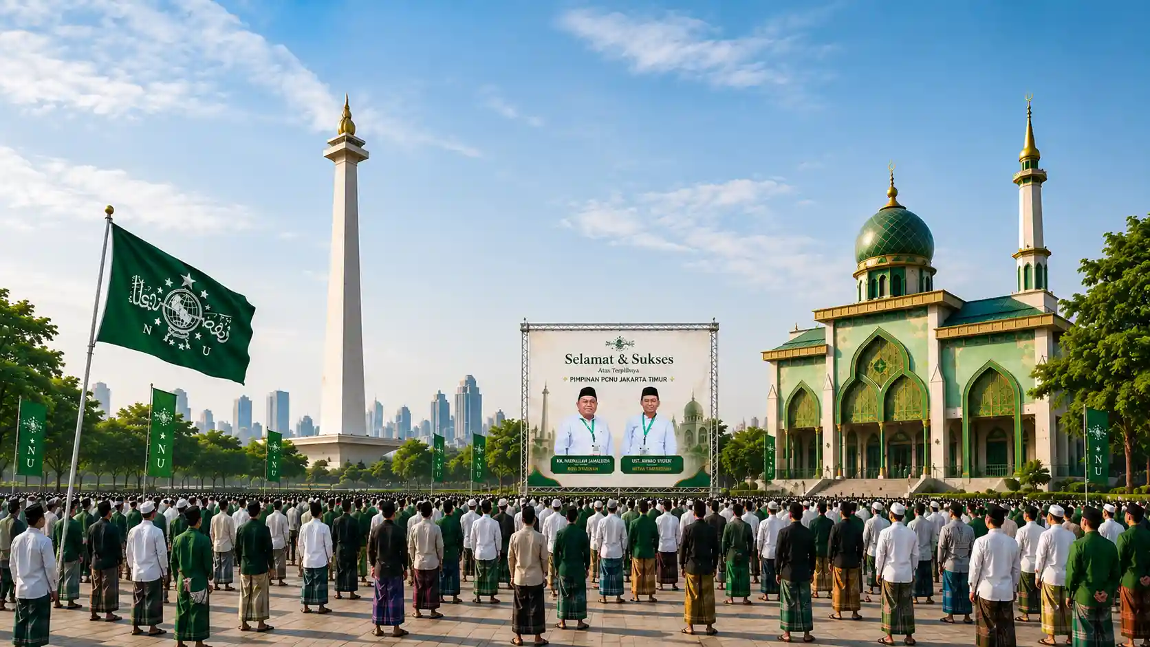 Kebersamaan pengurus dan warga PCNU Pengurus Cabang Kabupaten Sumenep